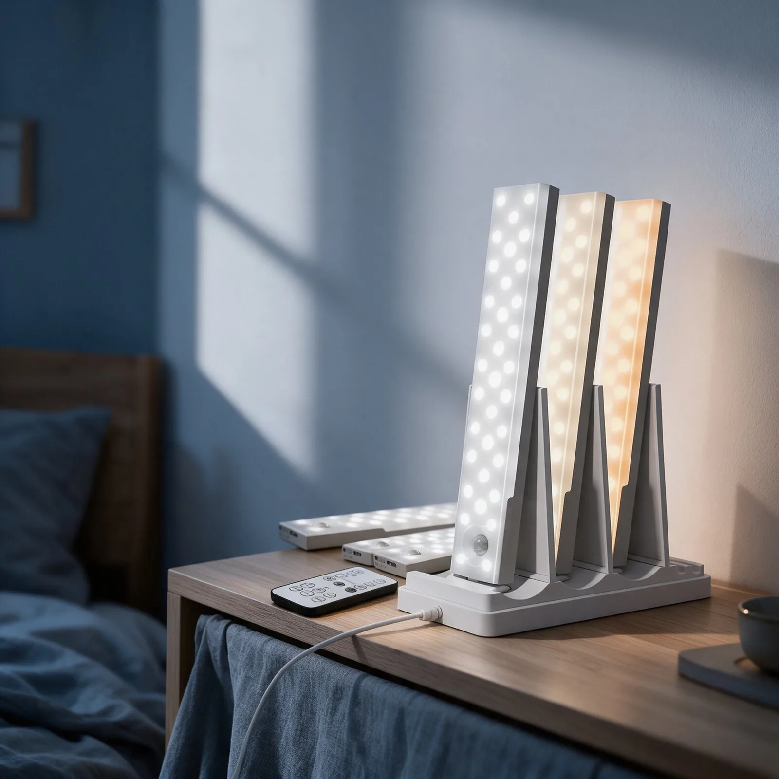 Kit Luminária LED com Sensor de Movimento