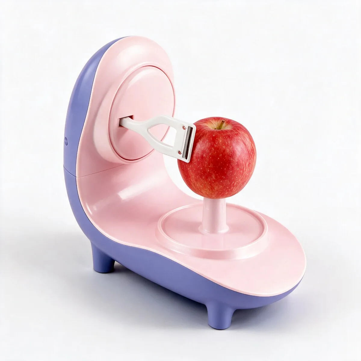 Descascador Automático de Frutas Recarregável – Casca em Fita Contínua